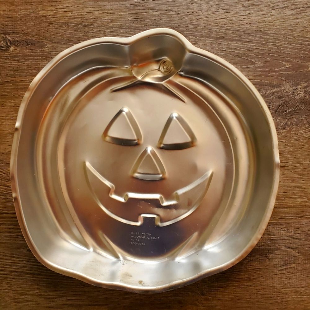🎃Vintage Wilton 1981 PUMPKIN CAKE PAN MOLD JACK O LANTERN
